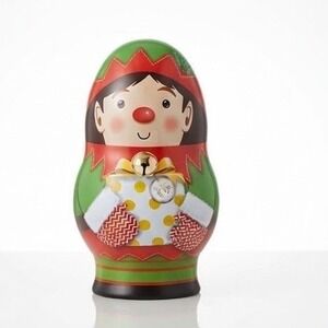 Russell Stover 100th Anniversary Holiday Elf Collectible Tin Green Red 2023